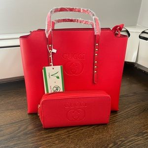 gucci? bag and wallet